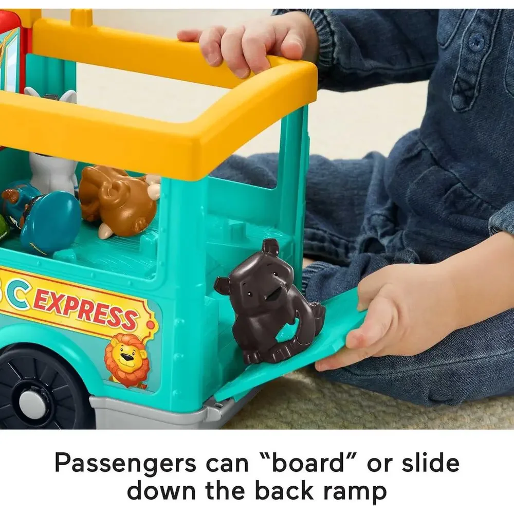 Fisher-Price Little People Big ABC Train 5 Animals Smart Stages Ages 1+ NWT